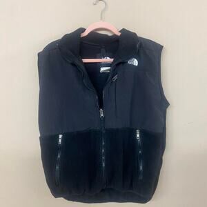 Black northface vest great condition